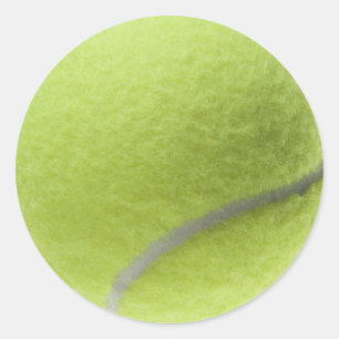 Yellow Tennis Ball Customised Template Classic Round Sticker