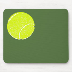 yellow tennis ball mouse mat
