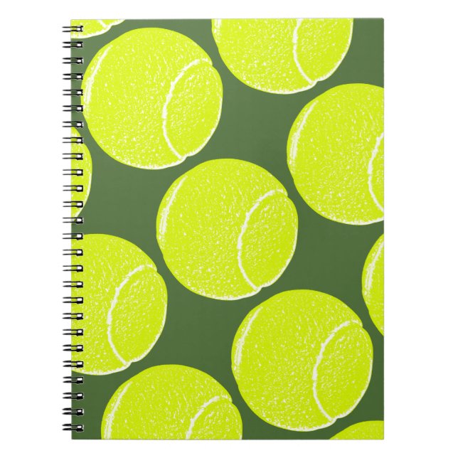 yellow tennis ball notebook (Front)