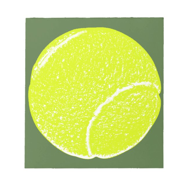 yellow tennis ball notepad (Front)