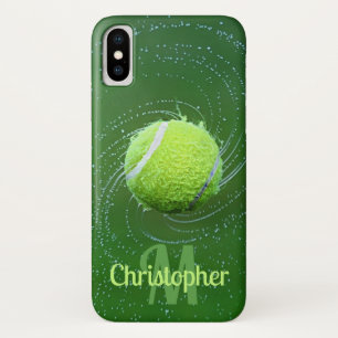 Yellow Tennis Ball Personalised iPhone X Case