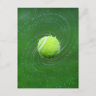 Yellow Tennis Ball Personalised Postcard