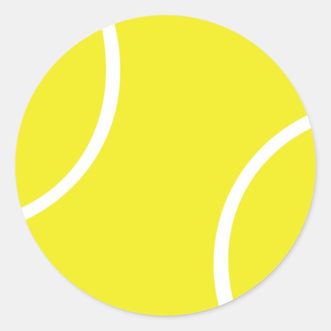 Yellow Tennis Ball Symbol Classic Round Sticker (Front)
