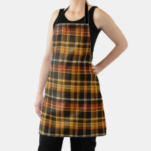 Yellow Terracotta & Black Tartan Buffalo Plaid