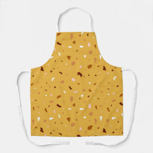 Yellow Terrazzo Pattern Apron