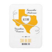 Yellow Texas Curling Ribbon Save the Date