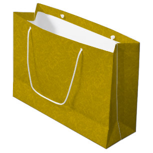Yellow textured surface with  swirling pattern large gift bag