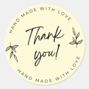 Yellow Thank You Stickers