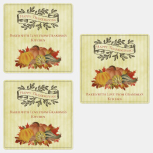 Yellow Thanksgiving Pumpkins and Squash