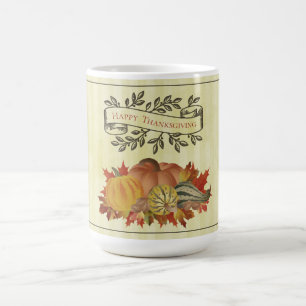 Yellow Thanksgiving Pumpkins and Squash Coffee Mug