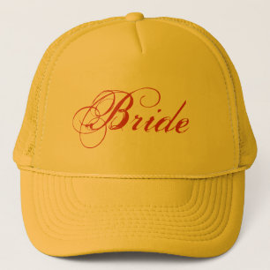 Yellow theme simple Bride hat