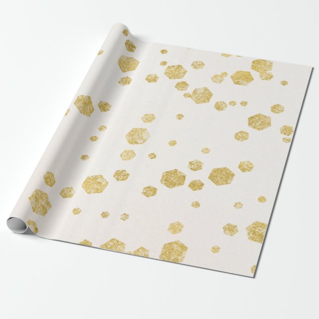 Yellow Theme Wrapping Paper (Unrolled)