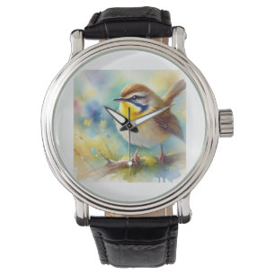 Yellow throated fulvetta 060924AREF110 - Watercolo Watch
