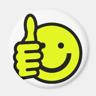 Yellow Thumbs Up Magnet