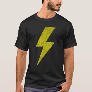 Yellow Thunderbolt Bolt Lightning Team  T-Shirt