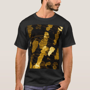 Yellow tie-dye splash, watercolor pattern. T-Shirt