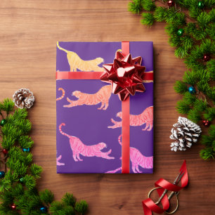Yellow Tigers  Wrapping Paper