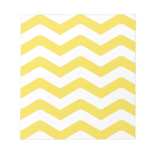 Yellow Tight Chevron Pattern Notepad