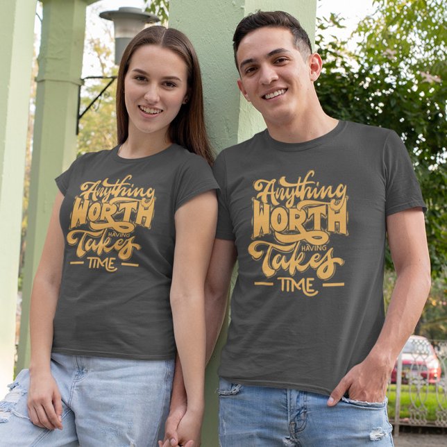 Yellow Timeless Typography: A Retro T-Shirt Design (Creator Uploaded)