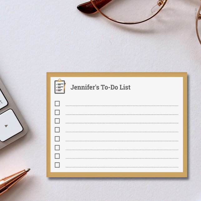 Yellow To-Do List with Clipboard and Pen  Post-it Notes (Yellow To-Do List with Clipboard and Pen Post-it Notes)
