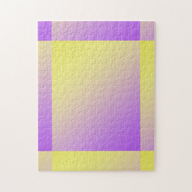 Yellow to Purple Gradient Abstract Jigsaw Puzzle (Vertical)