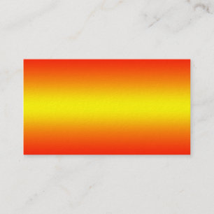 Yellow to Red Gradient - Customised Template Blank Business Card
