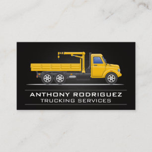 Yellow Tow Truck Services Business Card