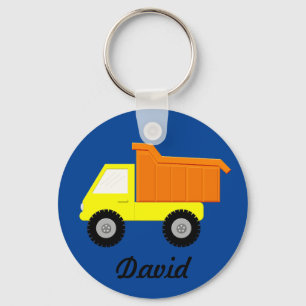 Yellow Toy Truck Key Ring