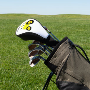 Yellow Tractor Design Golf Head Cover