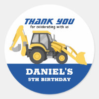 Yellow Tractor for Kids Boys Birthday Party