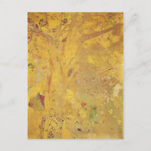 Yellow Tree by Odilon Redon Postcard