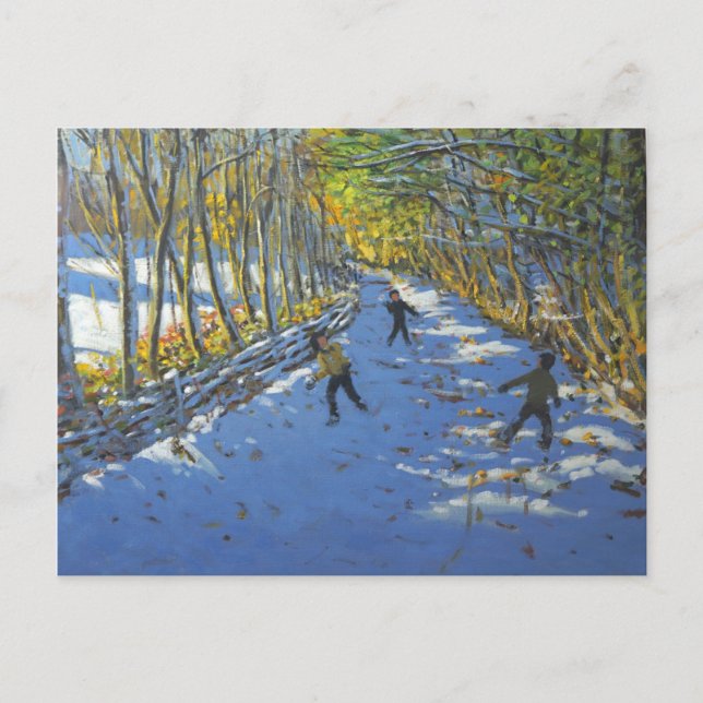 Yellow trees Allestree Park 2012 Postcard (Front)