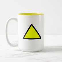Yellow Triangle Two-tone Mug