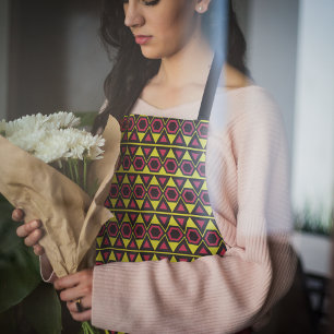 Yellow Triangles Red Apron