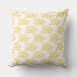 Yellow Tribal Arrow Pattern Cushion