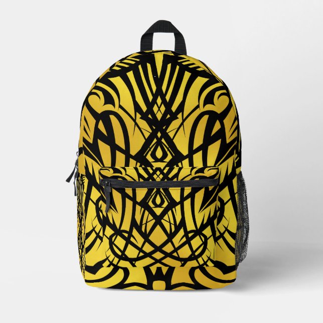 Yellow Tribal Backpack (Front)