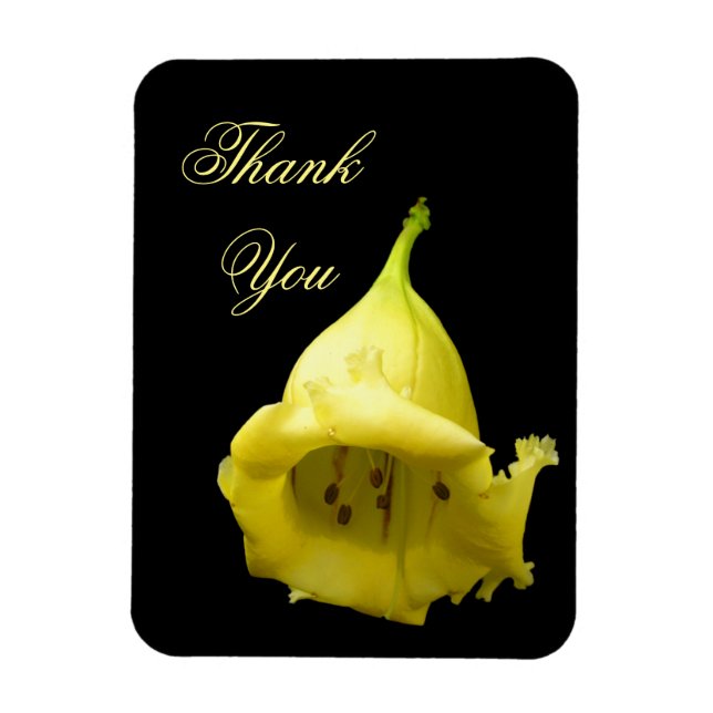 Yellow Tropical Blossom Magnet (Vertical)