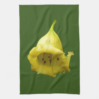 Yellow Tropical Blossom Tea Towel