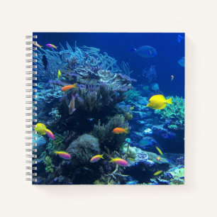 Yellow Tropical Fish Underwater Photo Notebook