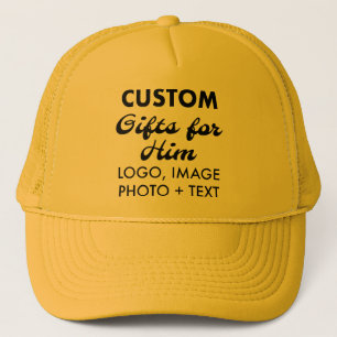 Yellow Trucker Hat Custom Gifts for Him