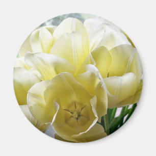 Yellow Tulip Bouquet Magnet