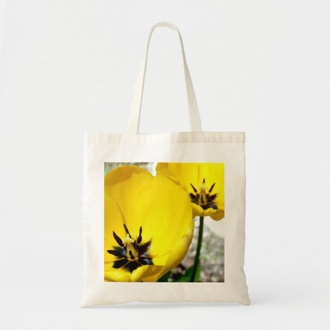 Yellow Tulip Budget Tote Bag (Front)
