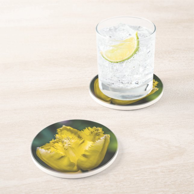Yellow Tulip Coaster (Side)