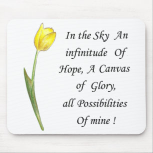 Yellow Tulip Mouse Mat
