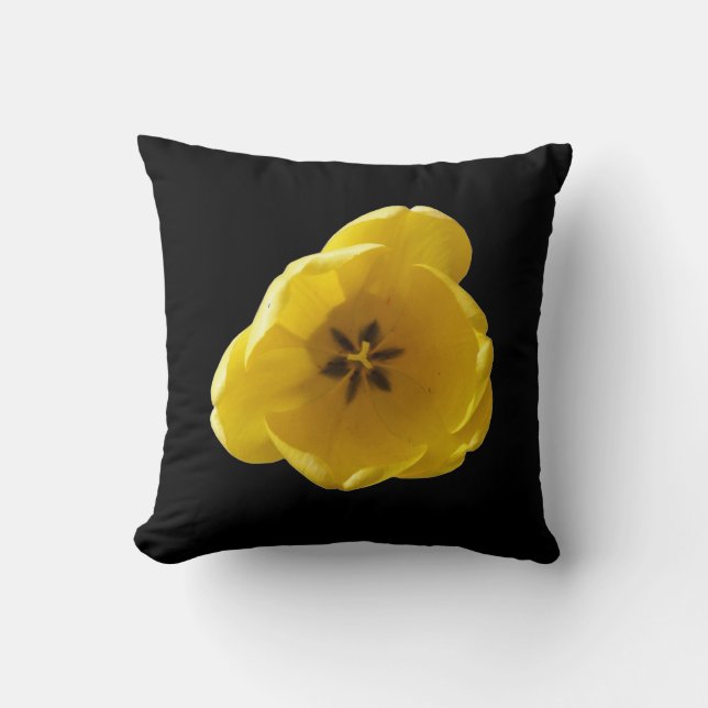 Yellow Tulip Pillow (Front)