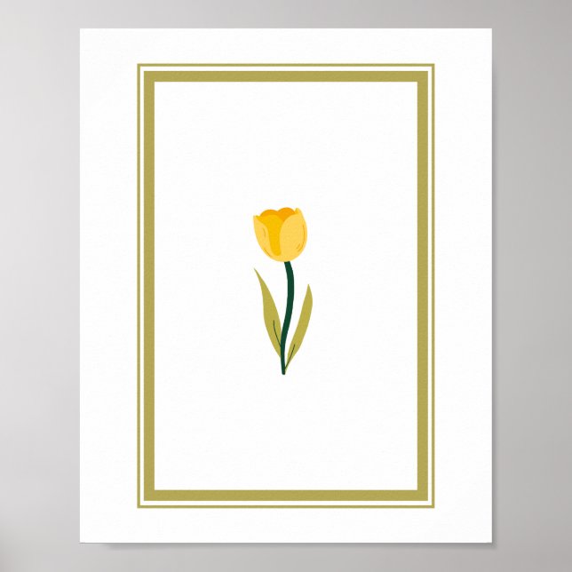Yellow Tulip  Poster (Front)