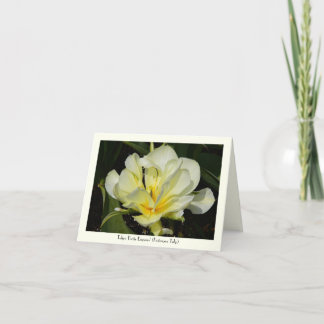 Yellow Tulip Stationary Greeting Note Card