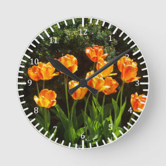 Yellow Tulips clock