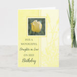 Yellow Tulips Daughter in Law Birthday Card<br><div class="desc">Birthday card for daughter in law with soft and pretty yellow tulip and thoughtful verse.</div>