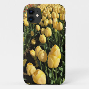 Yellow Tulips in a Field, Oregon iPhone 11 Case